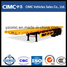 Low Price Cimc 40FT Container Flatbed Semi Trailer for Sale